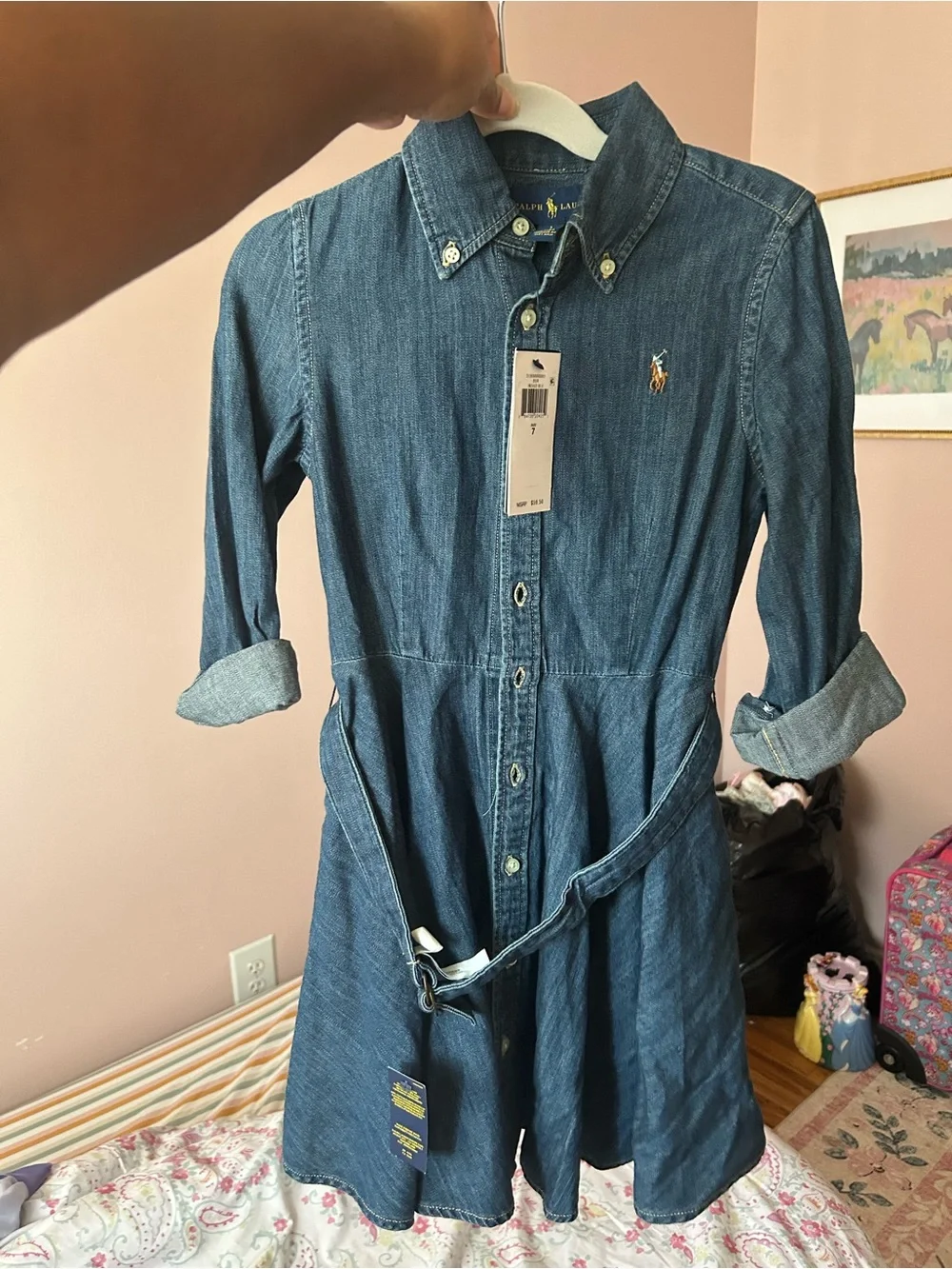 Ralph Lauren Blue Denim Shirt Dress